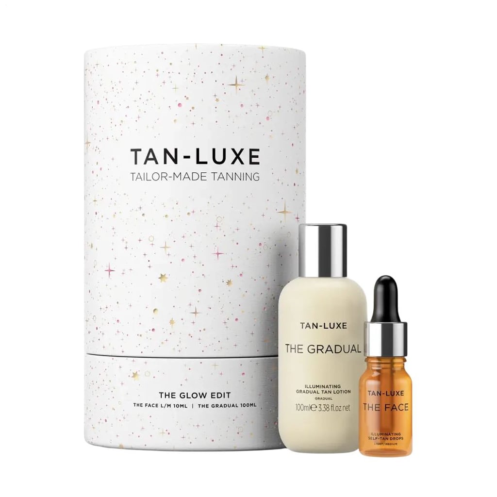 Лімітований набір для сяйва шкіри обличчя та тіла Tan-Luxe The Glow Edit (лосьйон, 100 мл + краплі, 10 мл)